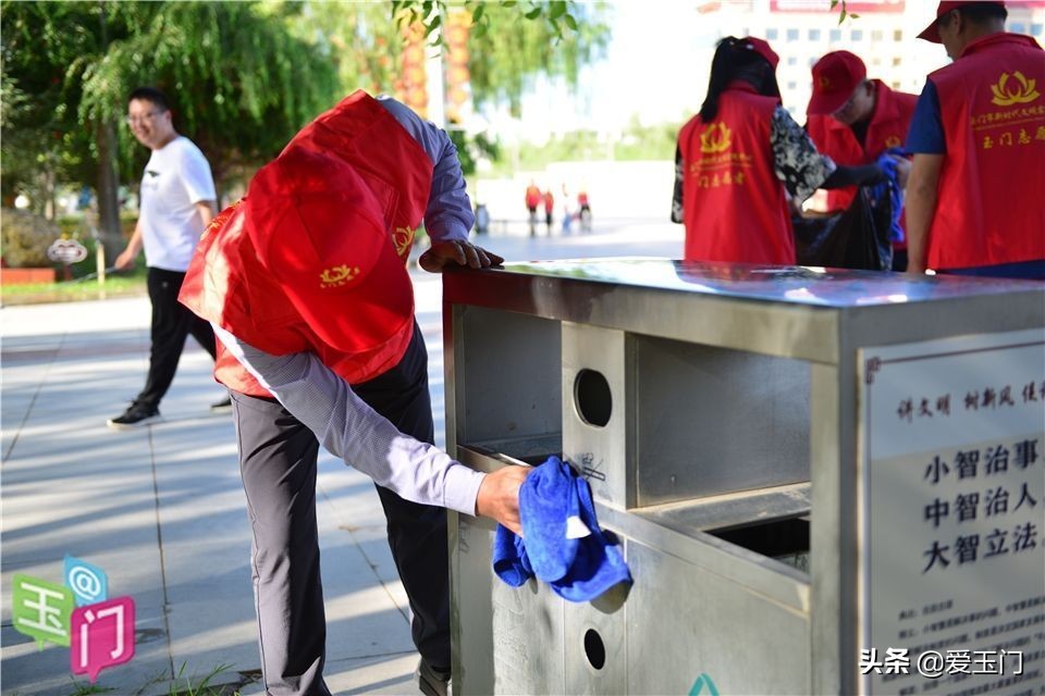 共建美丽家园文明实践活动照片,玉门市新时代文明实践队