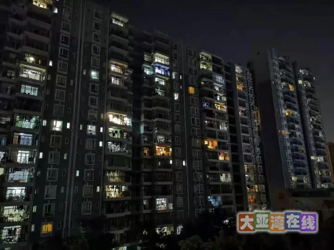 大亚湾西区亮灯率,大亚湾石化区晚上亮灯