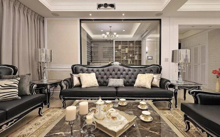 110平方三室两厅豪华法式效果,125平欧式三居室房屋