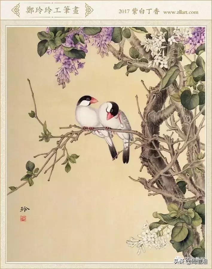 宋人工笔花鸟临摹步骤,工笔花鸟玉兰的画法