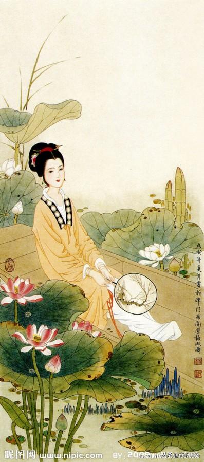 中国古典百美诗画（上）：一位佳丽一首古诗，可谓赏心悦目，收藏