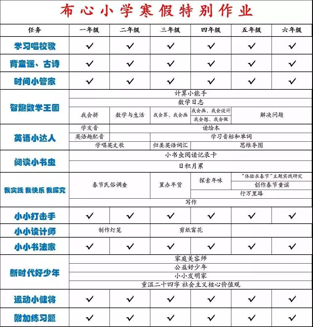 深圳学校寒假作业大曝光！您家孩子的寒假作业有趣吗？