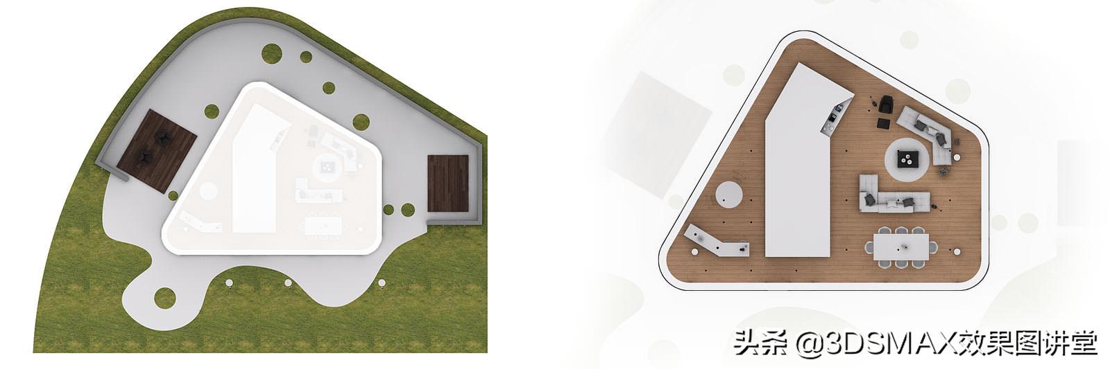 「室内效果图」3D效果图黄昏室内和室外的打光技巧