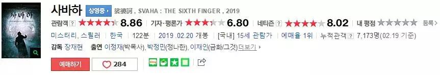 韩国高分票房冠军最新动作惊悚片,韩国惊悚片连续6天登顶票房冠军