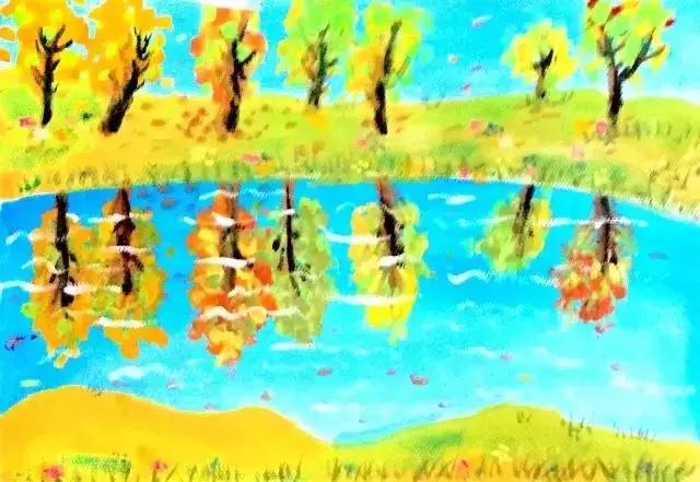 儿童水粉画国画教程,色彩明度渐变水粉画作品教程简单