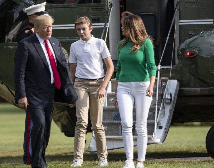 特朗普小儿子萌照曝光,特朗普孙女现在怎么样了