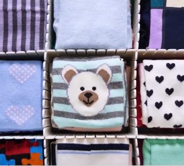 怎样折叠袜子更整齐,袜子怎么折叠最省空间