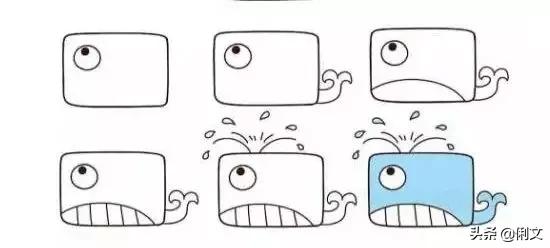 简笔画儿童3-6岁简单小动物涂色,简笔画小动物100种可爱表情包