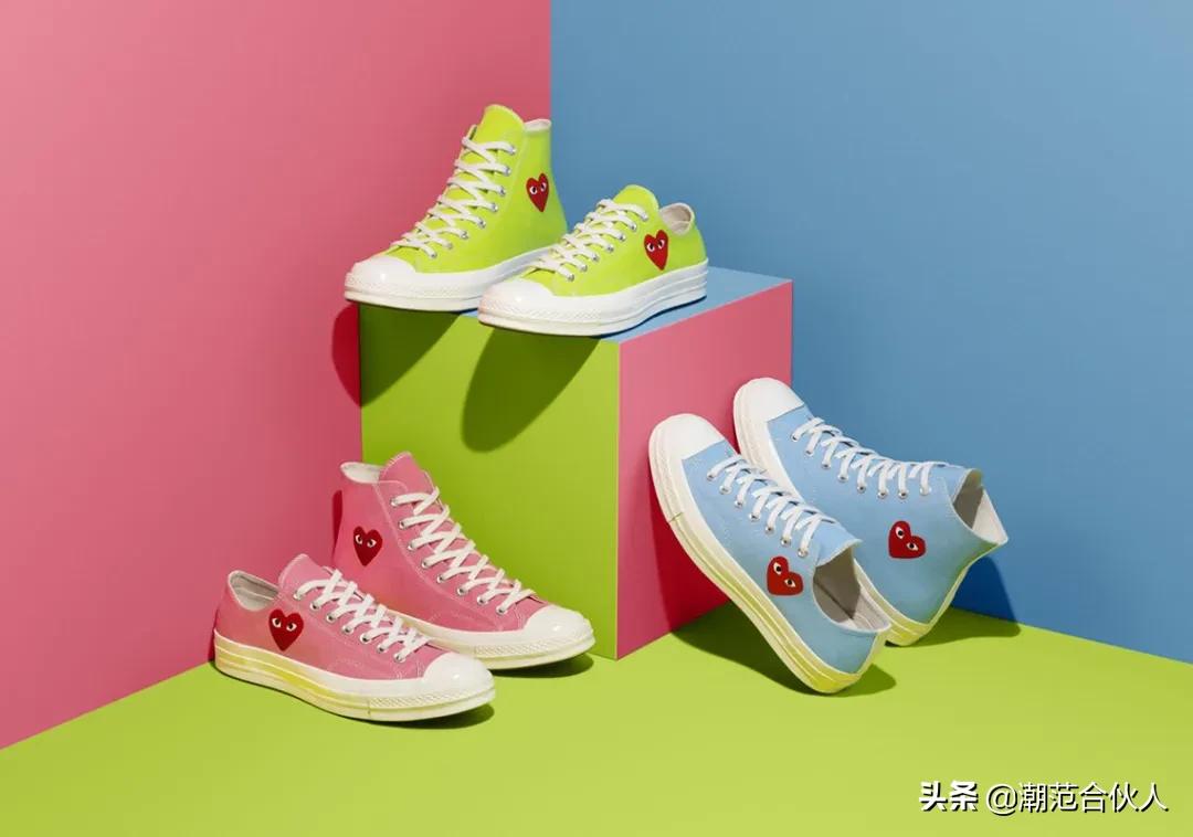 匡威爱心联名,情人节限定匡威allstar粉色爱心