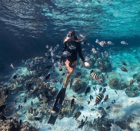 自由潜水水下痛苦憋气,自由潜水比水肺安全吗