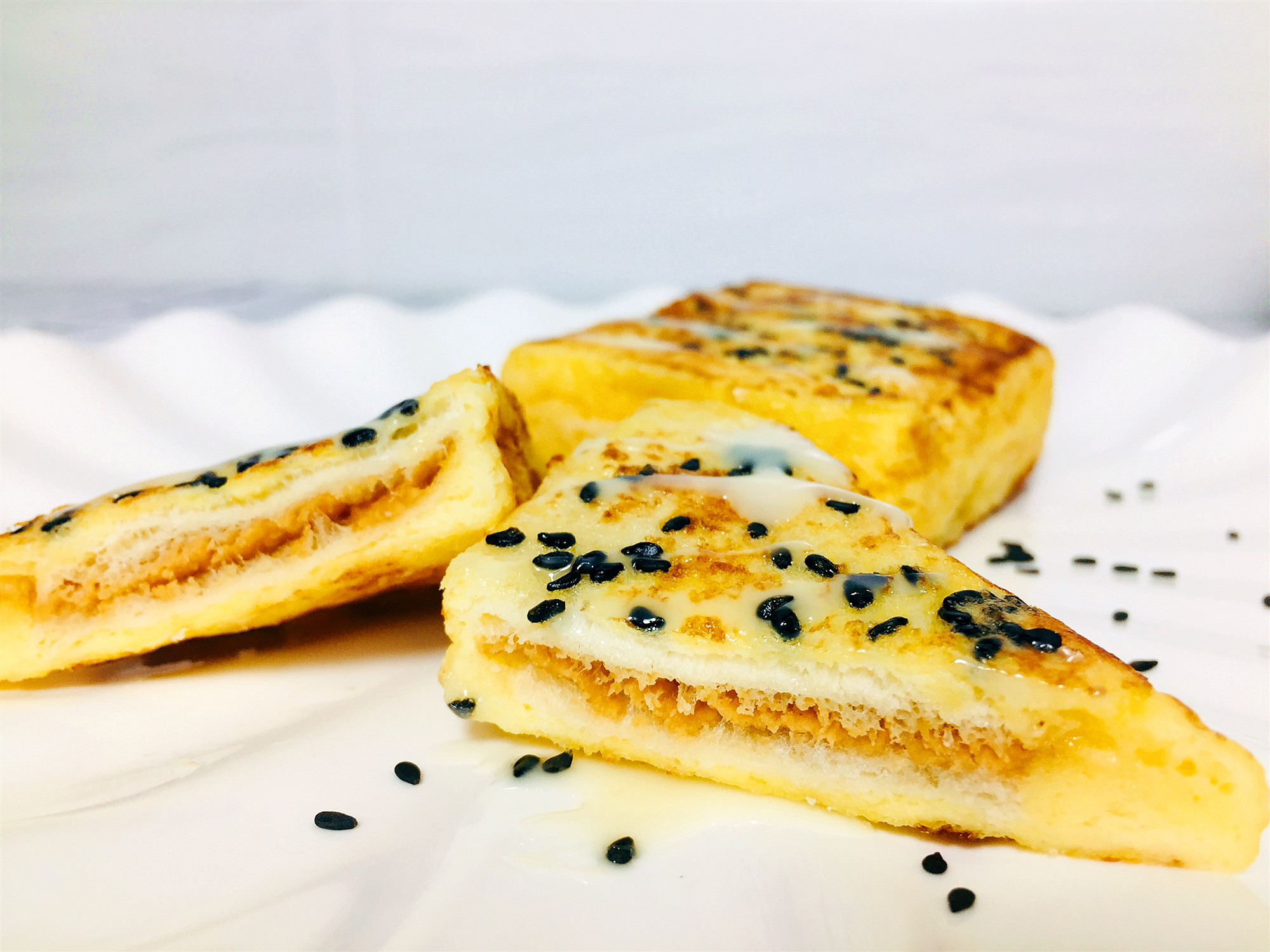 花生酱西多士吐司家庭版,花生西多士吐司的做法