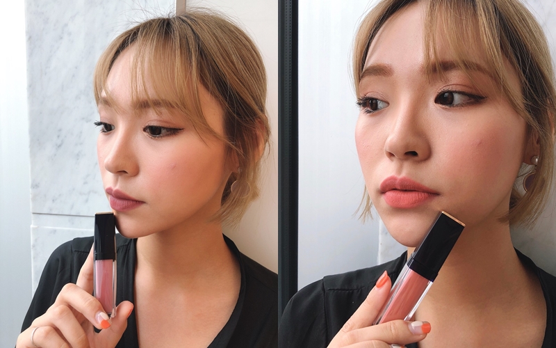 雅诗兰黛唇彩210,雅诗兰黛液体唇彩102试色