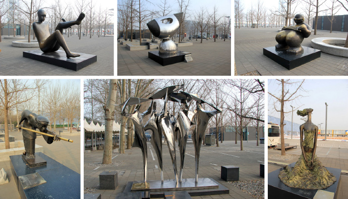 北京鸟巢附近雕塑,鸟巢雕塑效果图