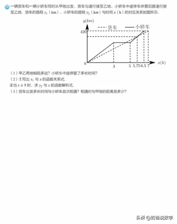一次函数应用题详解视频,一次函数应用路程问题解题方法