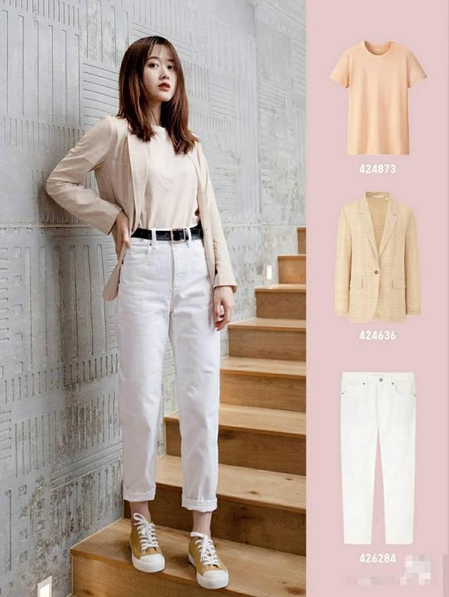 直筒裤穿搭优衣库,优衣库细条纹裤的最佳搭配