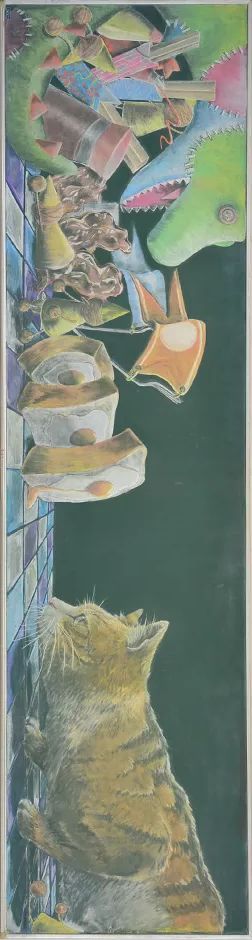 粉笔在黑板上画什么最漂亮,黑板报粉笔画技巧油画