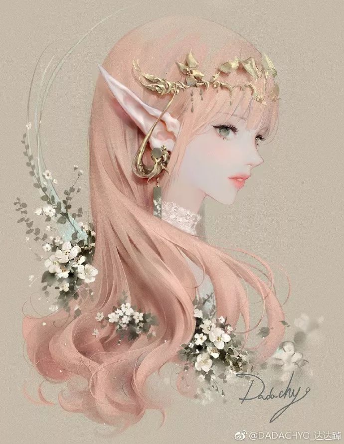 大佬画动漫人物仙气十足手绘,大佬画的古风图手绘