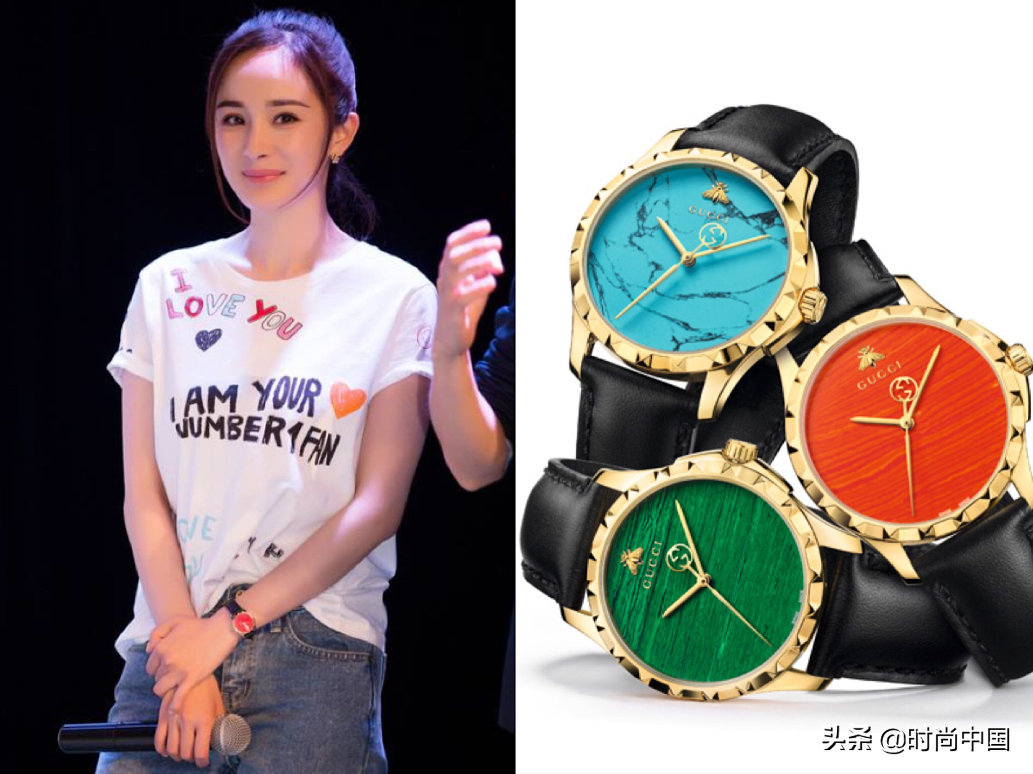 gucci经典黑色腕表,gucci高定腕表