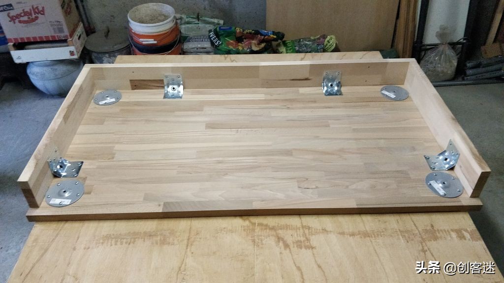 自己动手做一个节省空间的电脑桌,自制内藏电脑桌最全教程