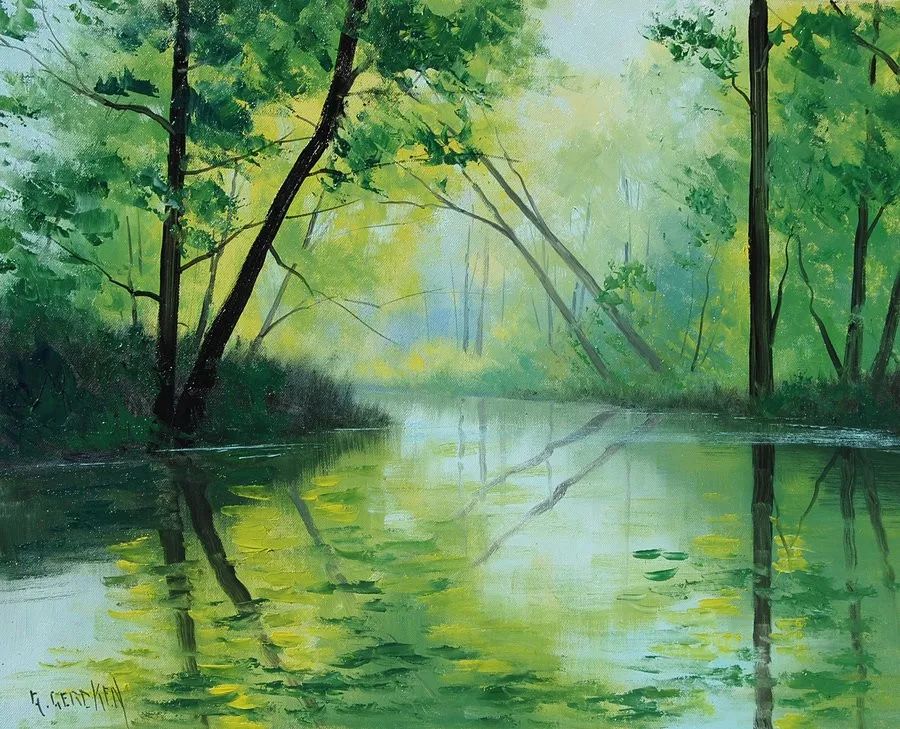 世界级风景大师的油画作品,世界著名油画大师的风景油画