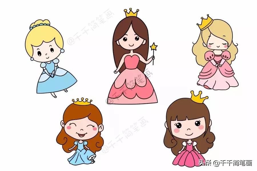 人物创意简笔画儿童,家长特色简笔画