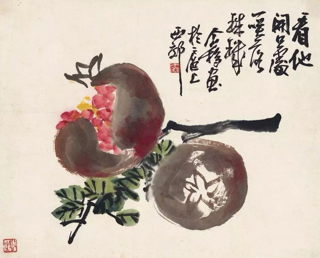 石榴寓意多子牡丹寓意富贵,石榴寓意诗词