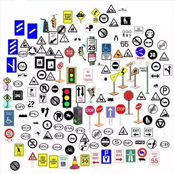 红黄蓝绿青蓝紫七种颜色图标,安全色为红黄蓝绿4种颜色吗