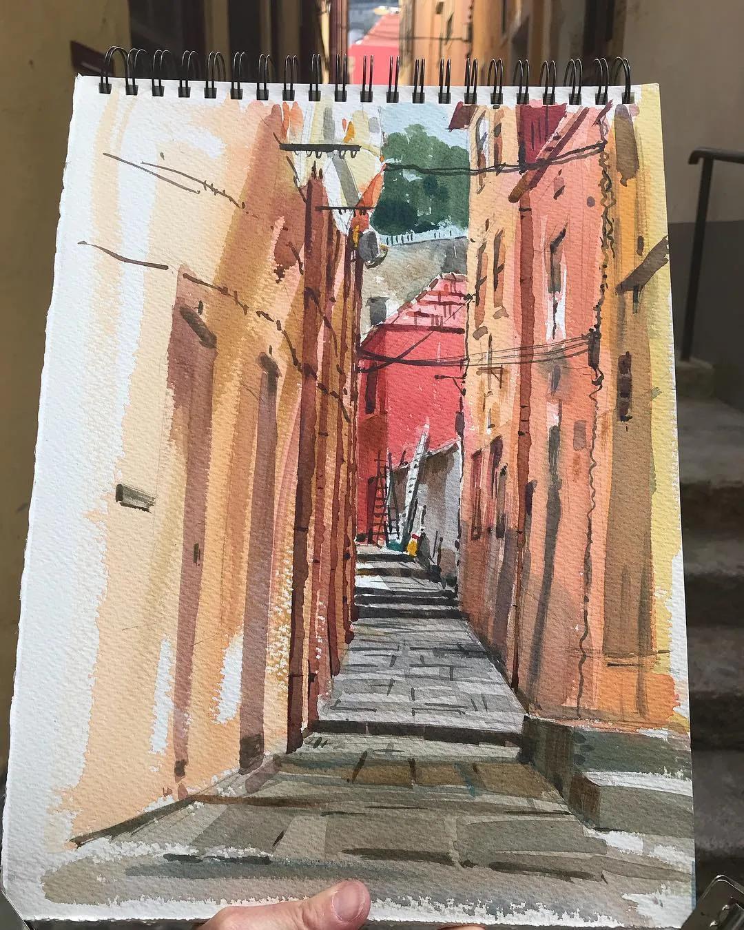 酣畅淋漓的水彩,酣畅淋漓水彩