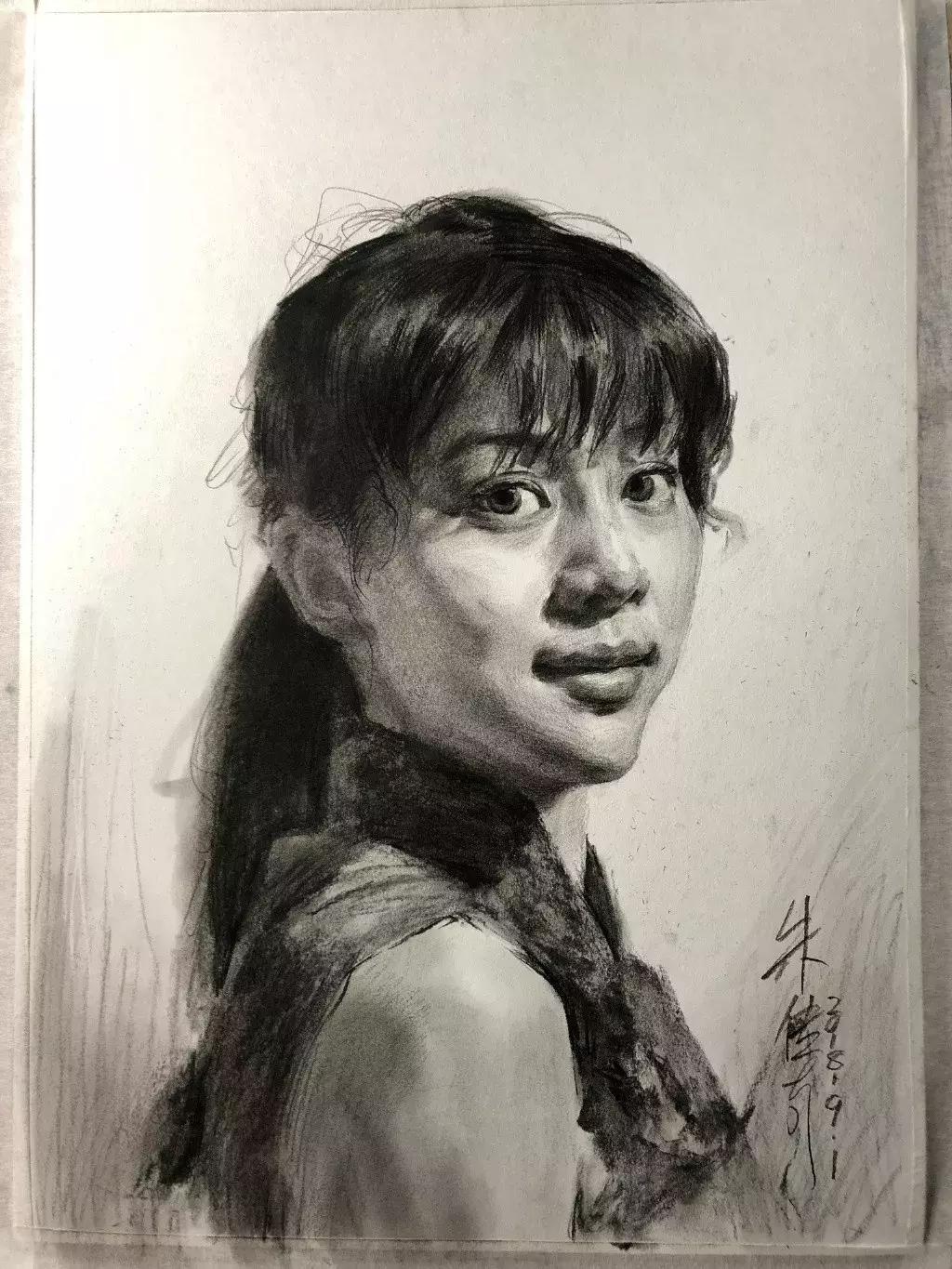 央美状元朱传奇素描,央美朱传奇