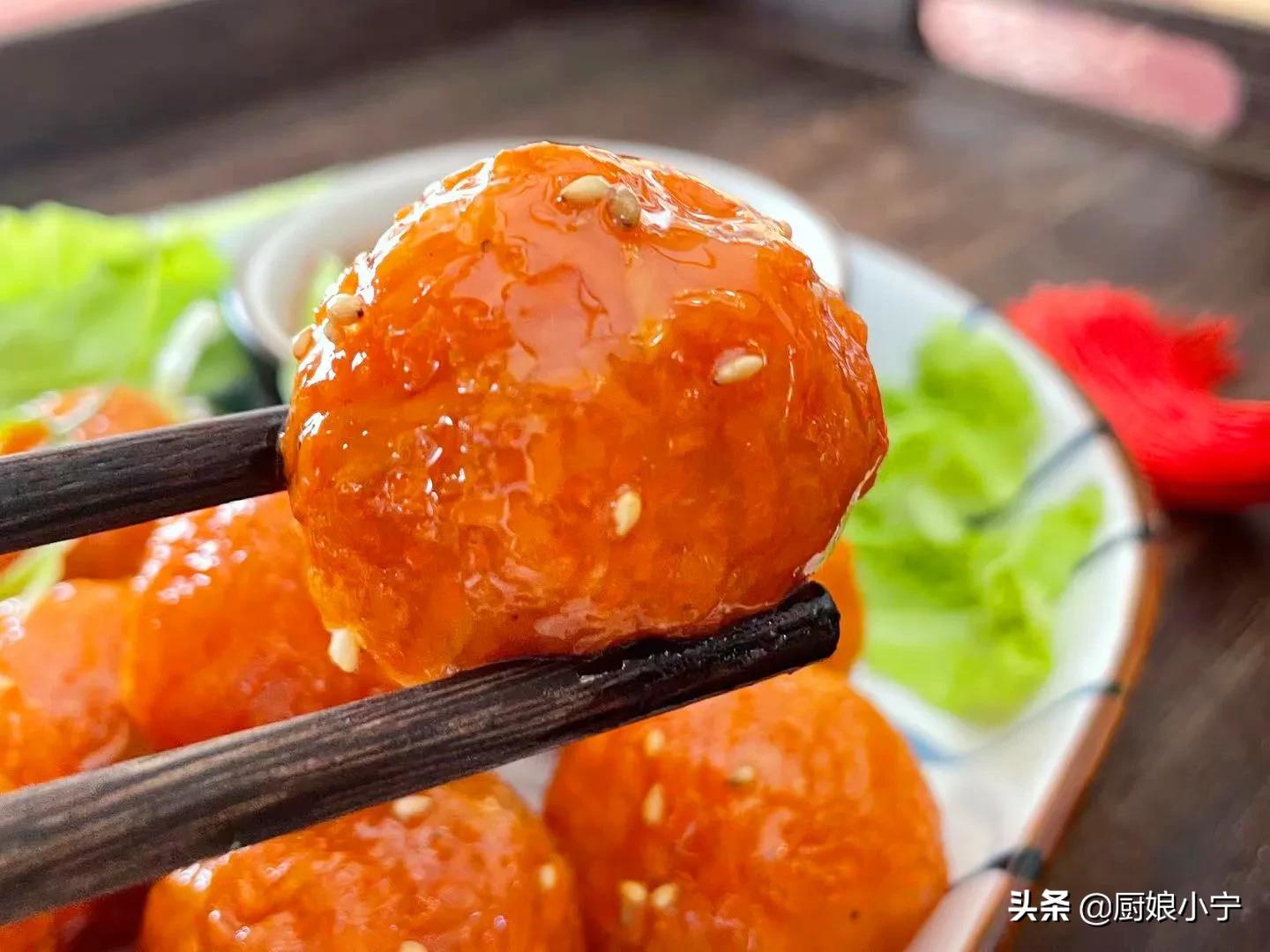 我家丸子,家常素丸子酥脆美味