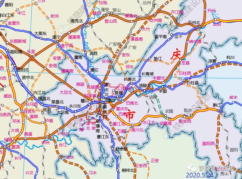 渝万高铁和渝万客运专线,渝涪柳铁路最新情况