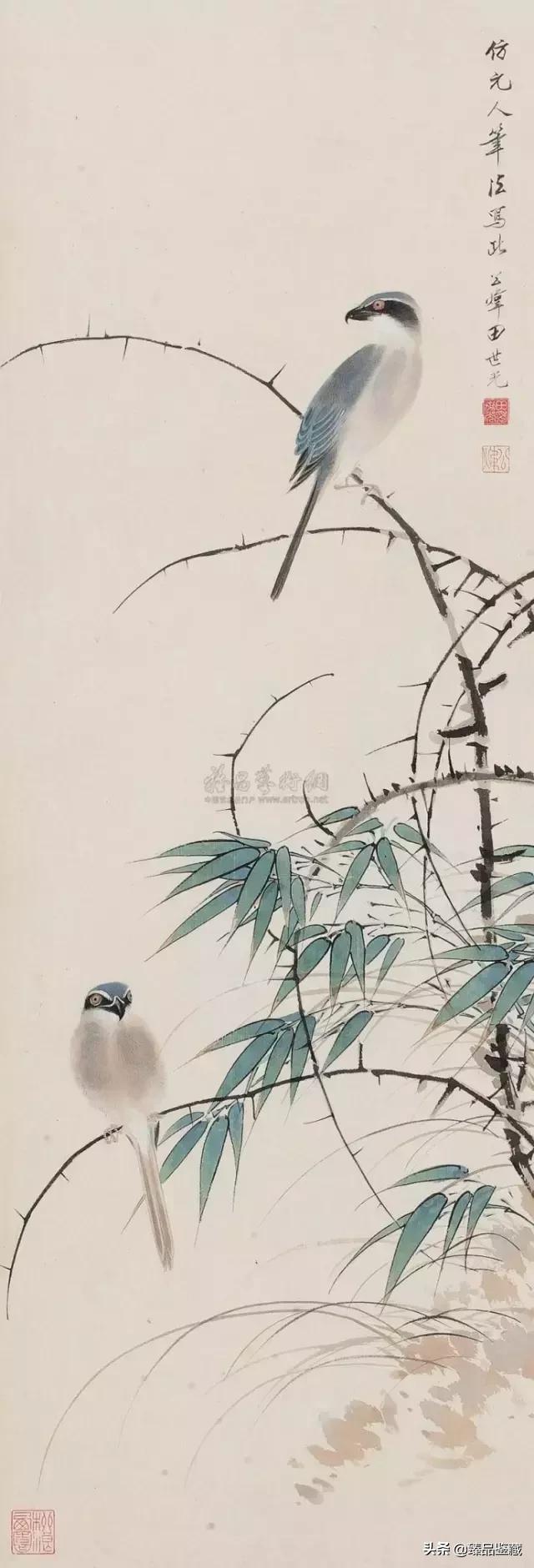 工笔大师田世光,工笔画大师田世光画孔雀好美