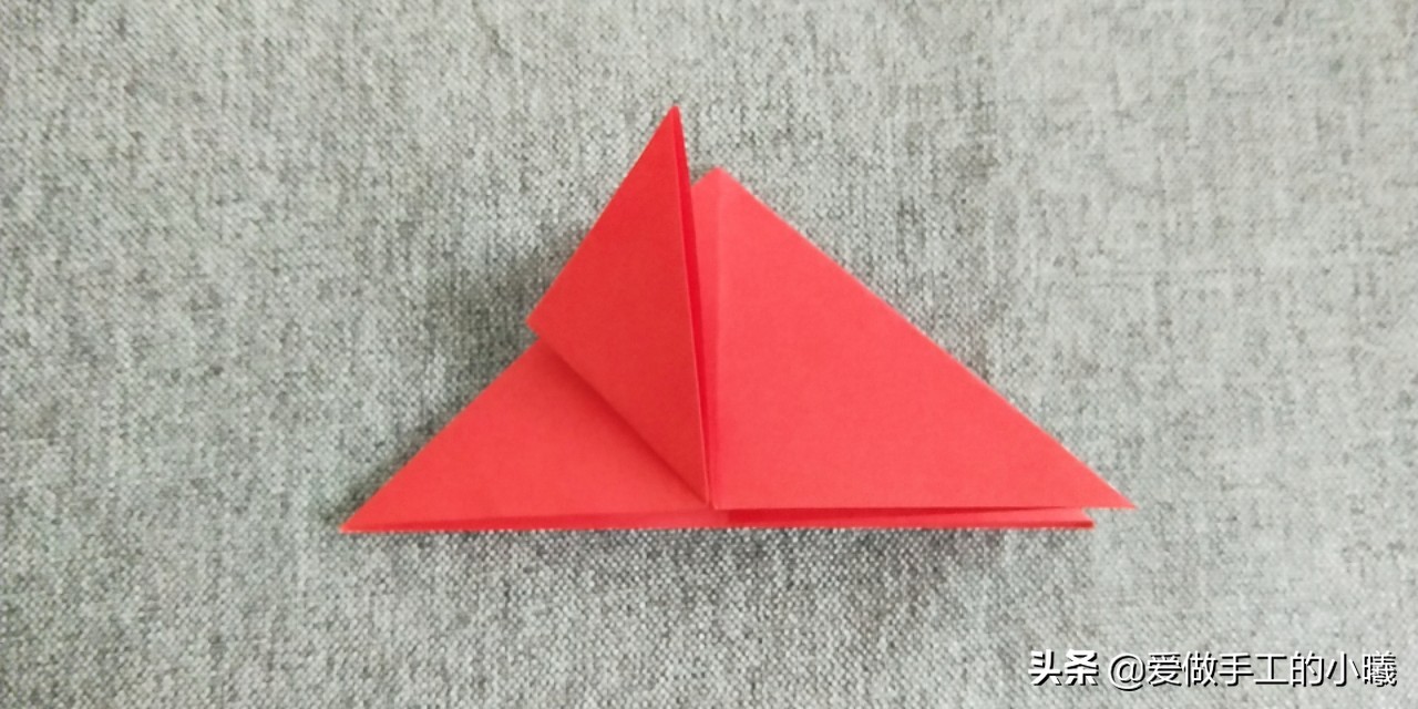 四瓣花折纸,四瓣花手工折纸视频简单