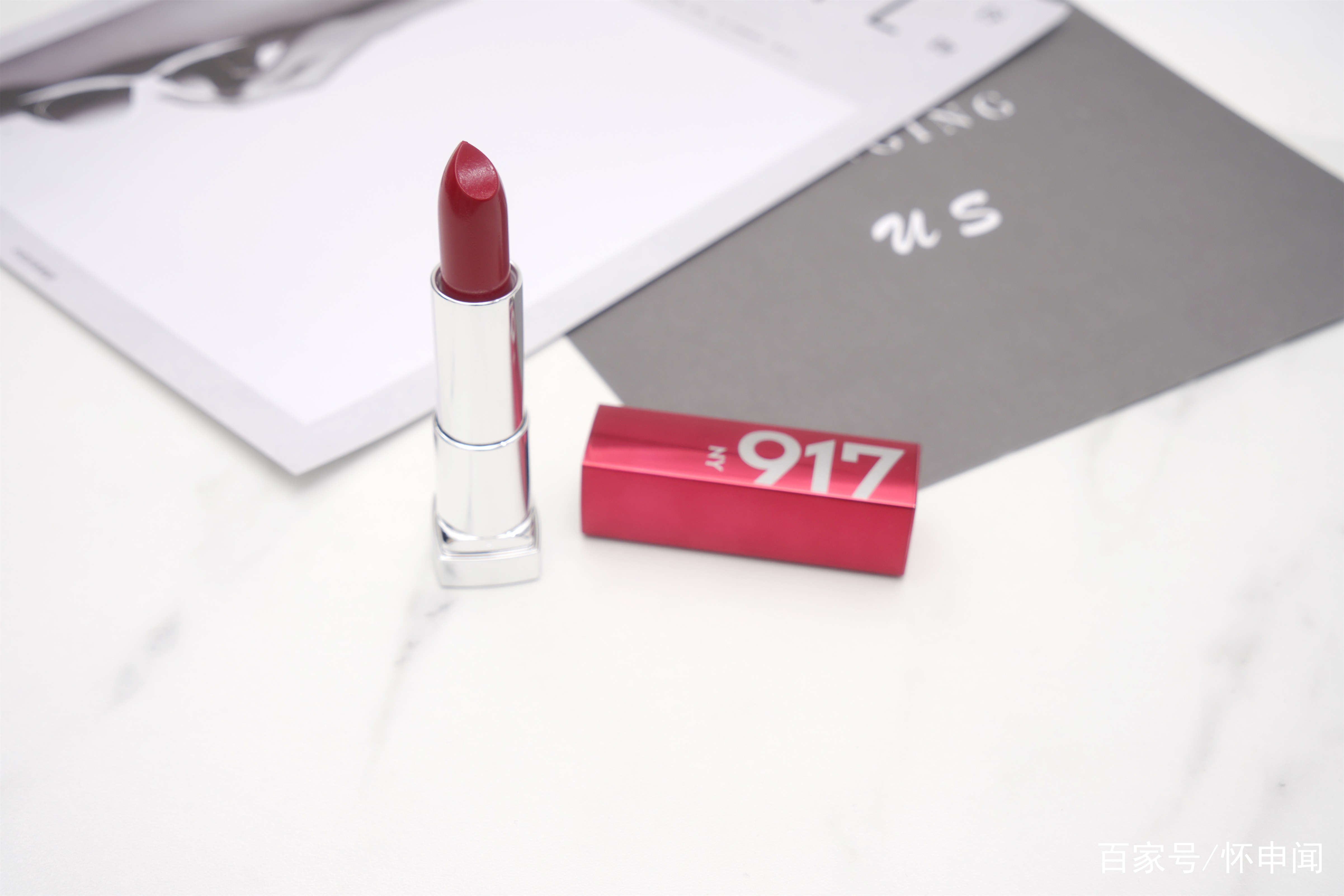 美宝莲口红亮面,美宝莲口红吸睛橘棕色08