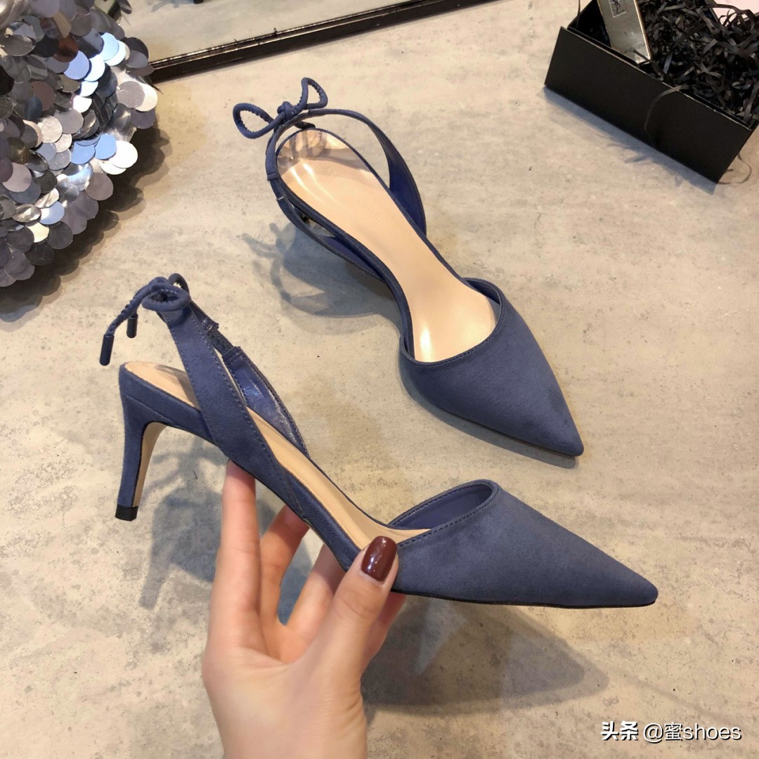 小ck鞋蝴蝶结高跟,一百块高颜值鞋子