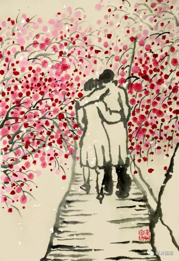 老树｜去冬约见面，今年暮春时。伊人知何处，桐花在青枝