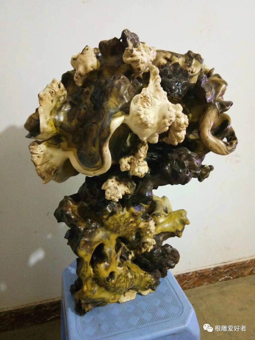 根雕茶壶作品图片,根雕艺术品长嘴茶壶