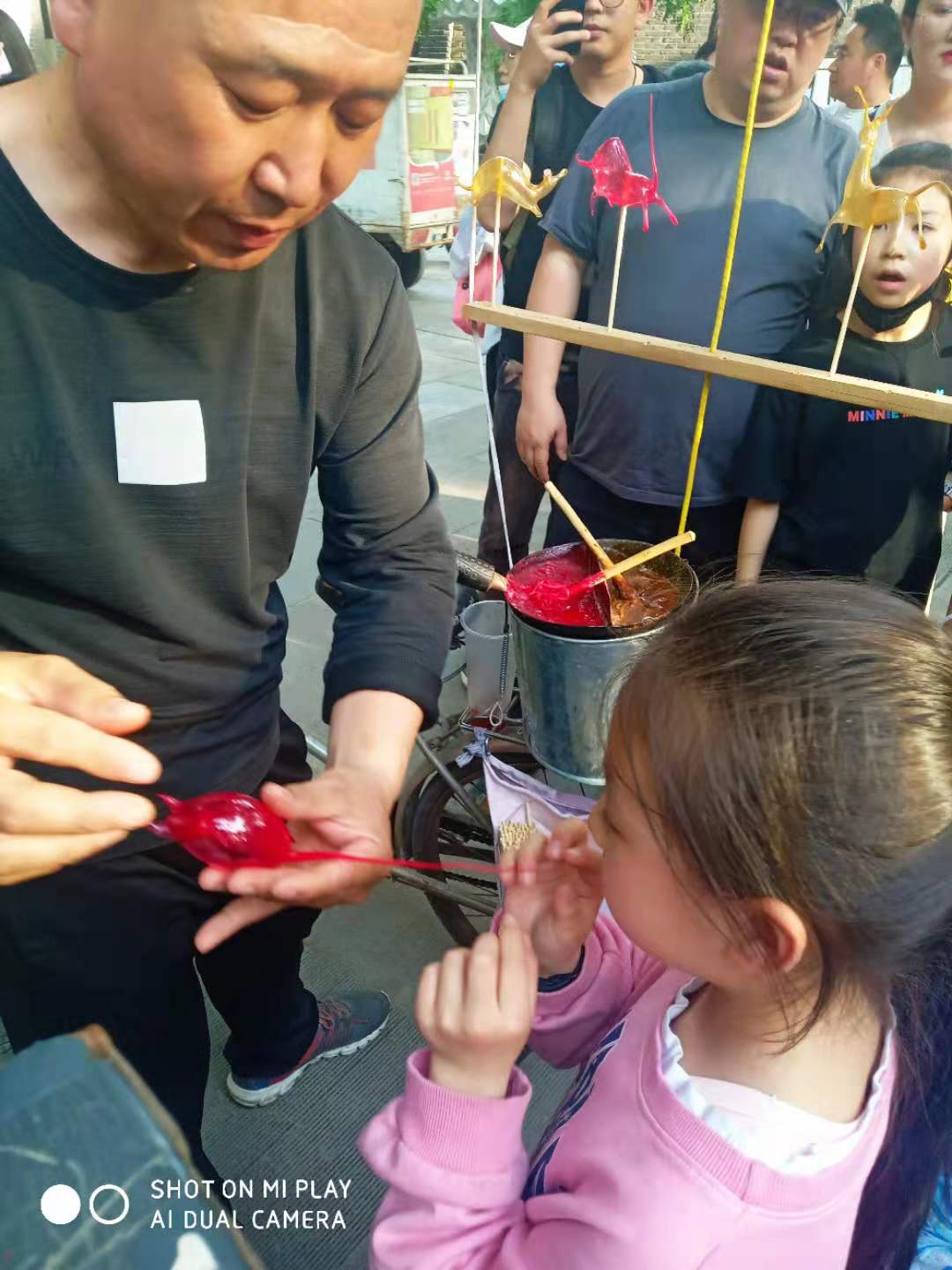 西安吹糖人完整视频,西安吹糖人网红