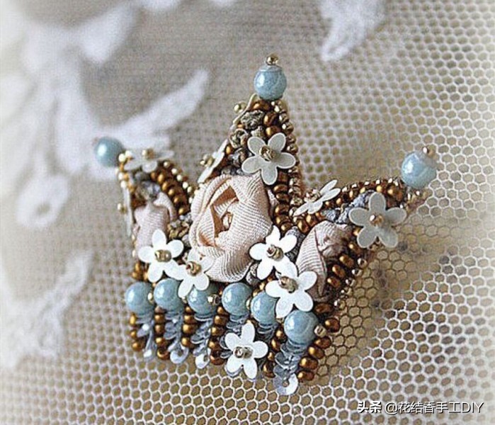 小敏钩针发夹发饰图解,鸭嘴夹钩针发夹发饰图解