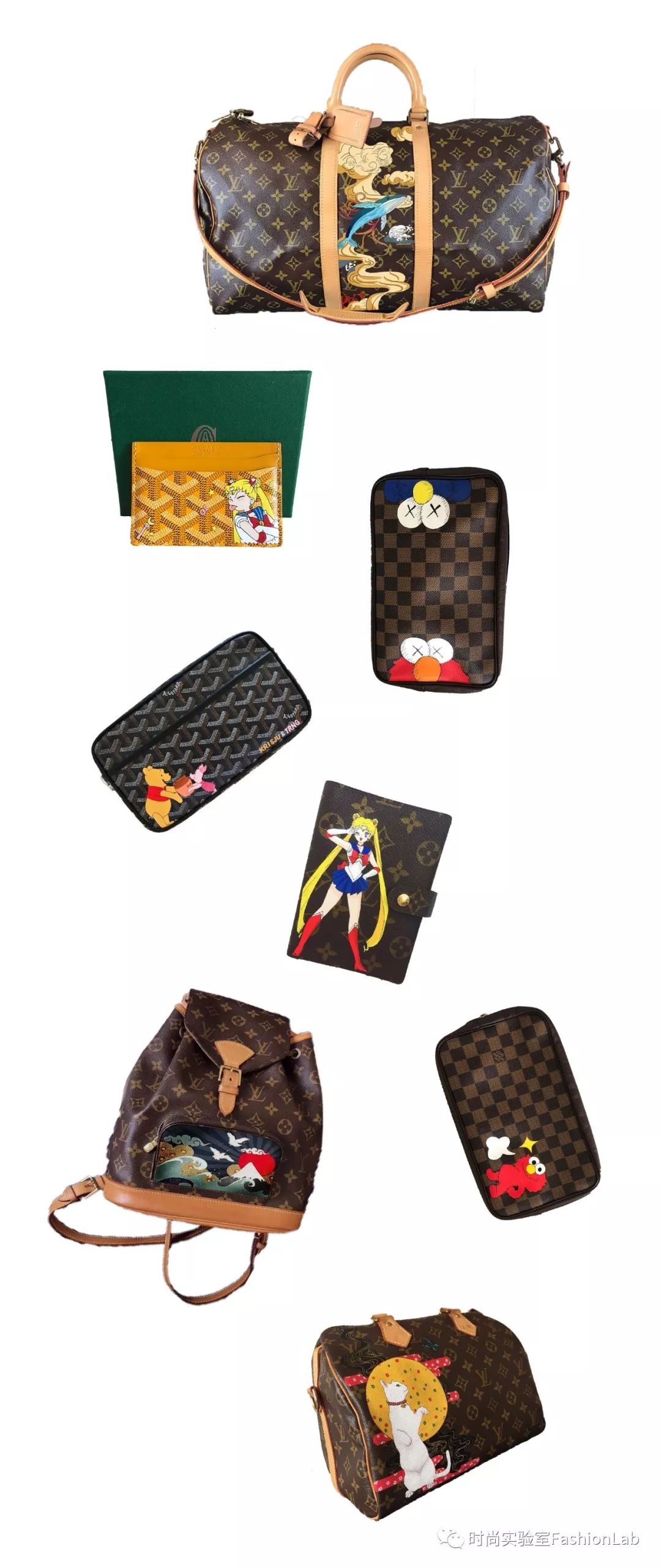 手绘lv校服,手绘lv图案