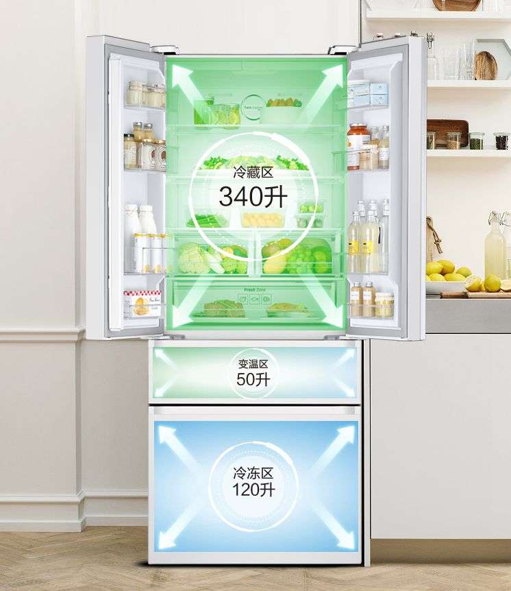 小户型风冷无霜双开门冰箱推荐,三星510l冰箱尺寸