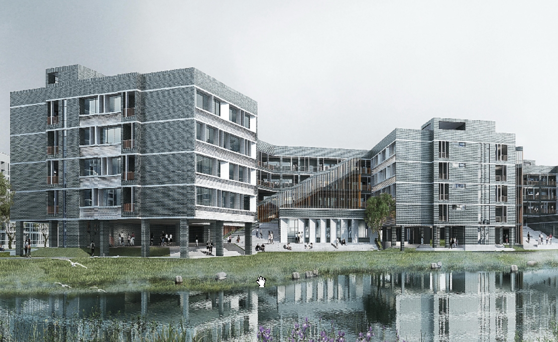 荆州最有特色的一所大学，新校区规划有调整，水系是一大亮点