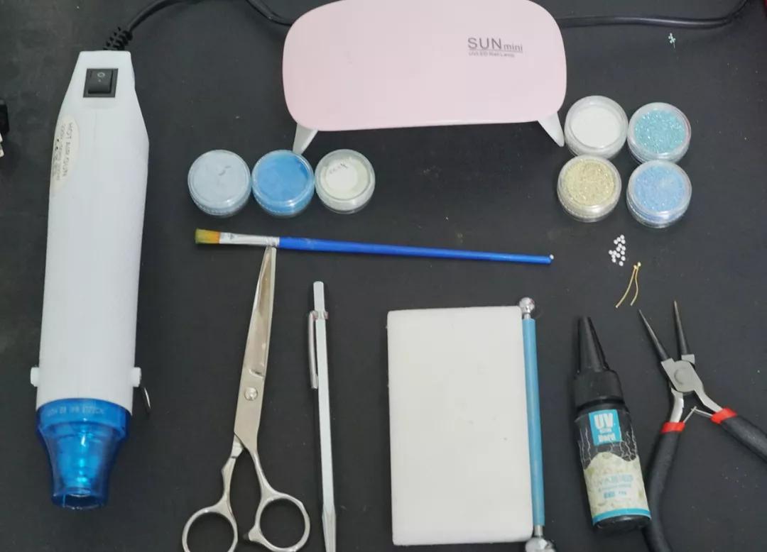 自制热缩片耳环古风,热缩片手工diy耳钉