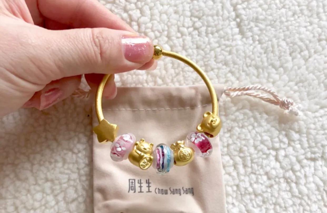 周生生与周大福黄金颜色不一样,周生生最好看的一款黄金手镯