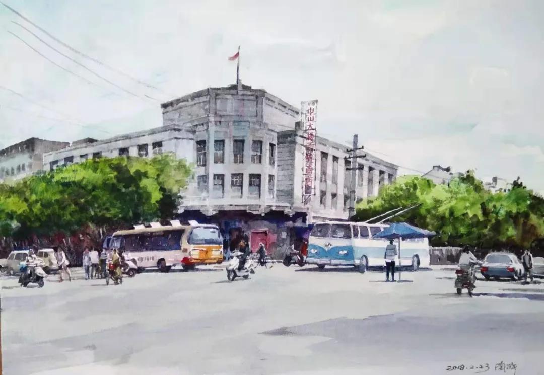 西安大美古城老照片,大美三秦中的陕西名胜古迹的手绘