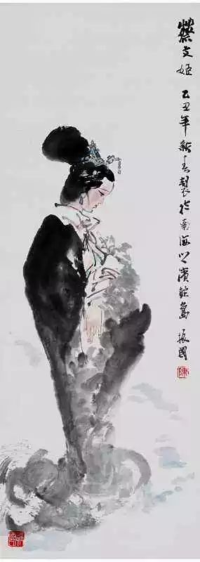 国画小写意人物画作品,姚有多国画写意人物画