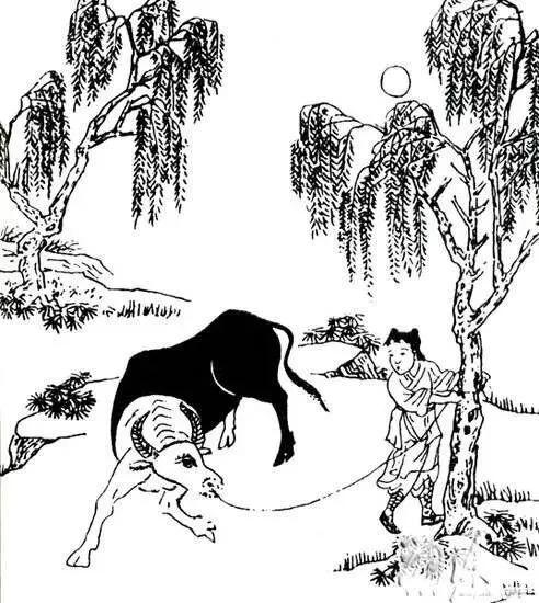 禅宗牧牛图十种境界原文,禅宗牧牛图解高清大图