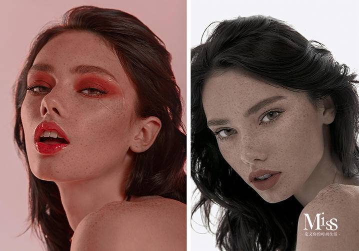 哑光妆容的魅力，在于提供漆黑的夜晚，展现色彩之美