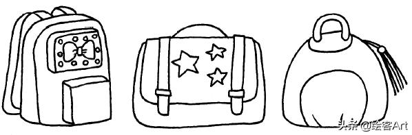 手把手教简笔画手帐素材,简笔画小猪猪超可爱手帐边框图案