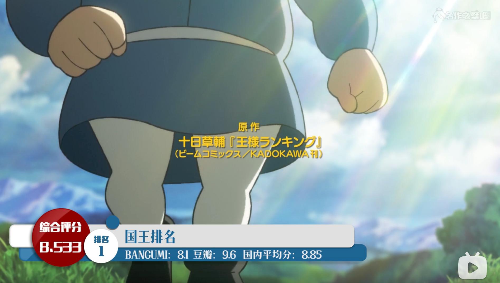 动漫评分高的网站,豆瓣动漫评分top10